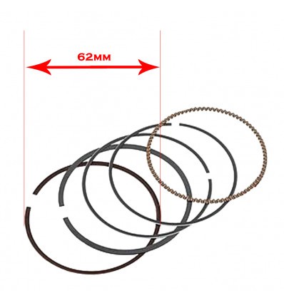 ZS190 62mm Piston Rings