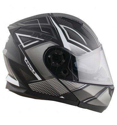 IMS Aquila Black/White Matte Helmet