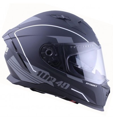 1UP4D Python Black/White Full Face Helmet