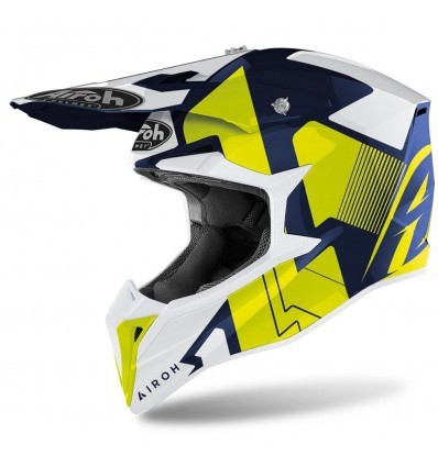 Airoh WRAAP Raze Blue Gloss Helmet