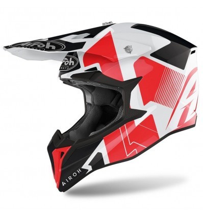 Airoh WRAAP Raze Red Gloss Helmet