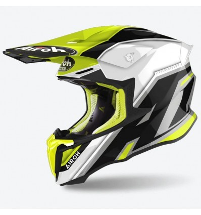 Airoh Twist 2.0 Shaken Yellow Gloss Helmet