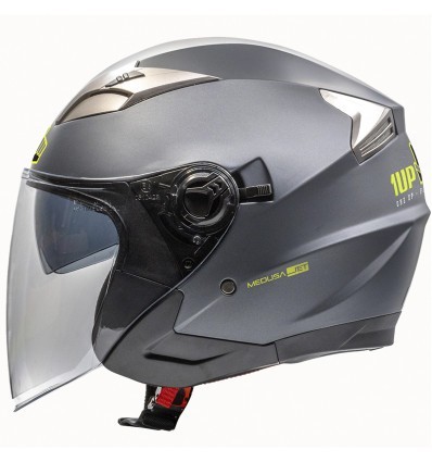 Capacete 1UP4D Medusa Cinza Titânio