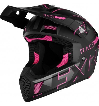 FXR Clutch Evo Black/Pink Helmet