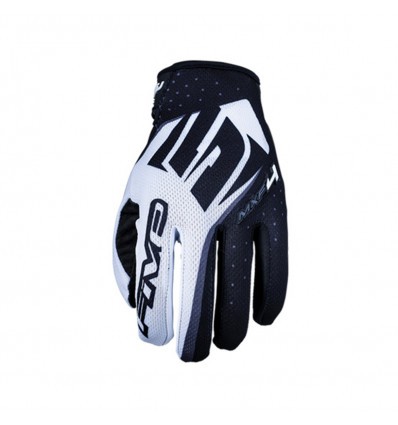 Five MXF4 Youth White Gloves