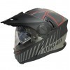 1UP4D Sphinx Black/Red Modular Helmet
