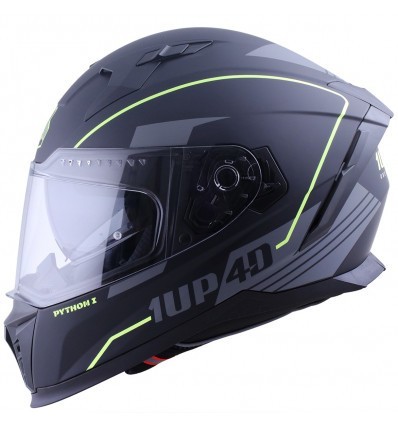 1UP4D Python Black/Fluor Full Face Helmet