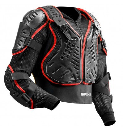1UP4D KRONOS Black/Red Kids Full Vest