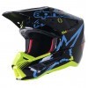 Alpinestars SM-5 Action Black/Cyan/Fluo Helmet