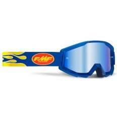 FMF Powercore Flame Navy Mirrored Goggles
