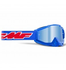 FMF Powerbomb Rocket Blue Mirrored Goggles