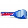 FMF Powerbomb Rocket Blue Mirrored Goggles