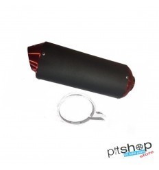 CNC Red Oval Exhaust Pipe