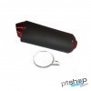 CNC Red Oval Exhaust Pipe