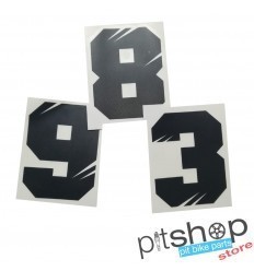 Pitbike Number Sticker