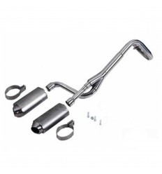 Exhaust for CRF50 chassis with double tip
