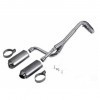 Exhaust for CRF50 chassis with double tip