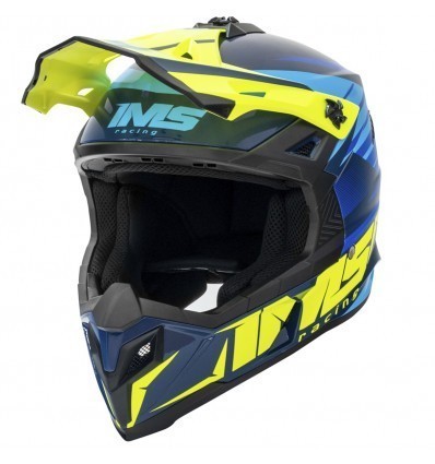 IMS Sprint Blue/Fluor Helmet