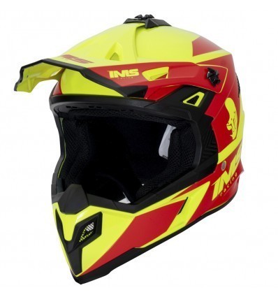 IMS Sprint 21 Red/Fluor Helmet