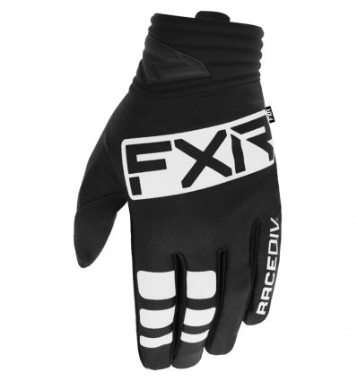 FXR Slip-On Prime Black/White MX Gloves