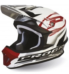 3150 Progrip White/Red Helmet