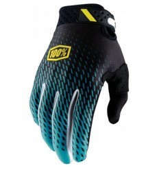 Black/Blue 100% Gloves