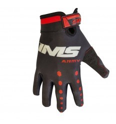 IMS ARMY Youth Black/Red Gloves