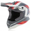 Capacete Criança Acerbis Impact Steel Jr Vermelho/Cinza