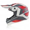 Capacete Criança Acerbis Impact Steel Jr Vermelho/Cinza