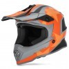 Capacete Criança Acerbis Impact Steel Jr Preto/Laranja