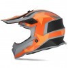 Capacete Criança Acerbis Impact Steel Jr Preto/Laranja