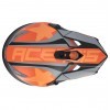 Capacete Criança Acerbis Impact Steel Jr Preto/Laranja